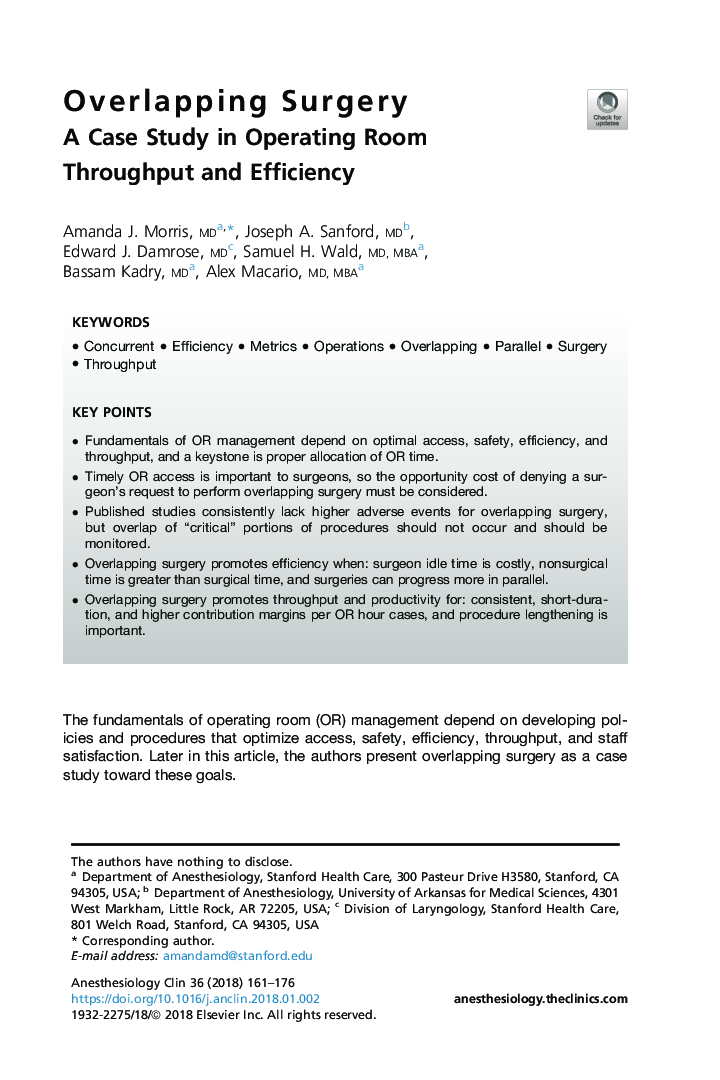 Overlapping Surgery