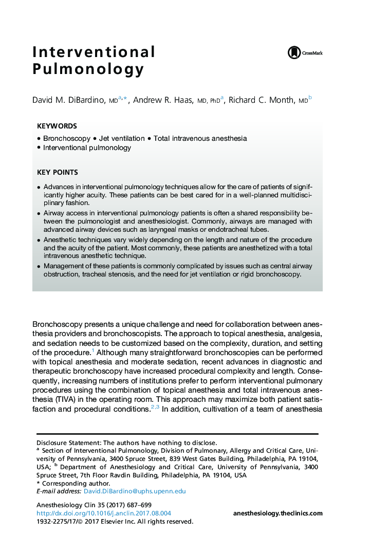 Interventional Pulmonology