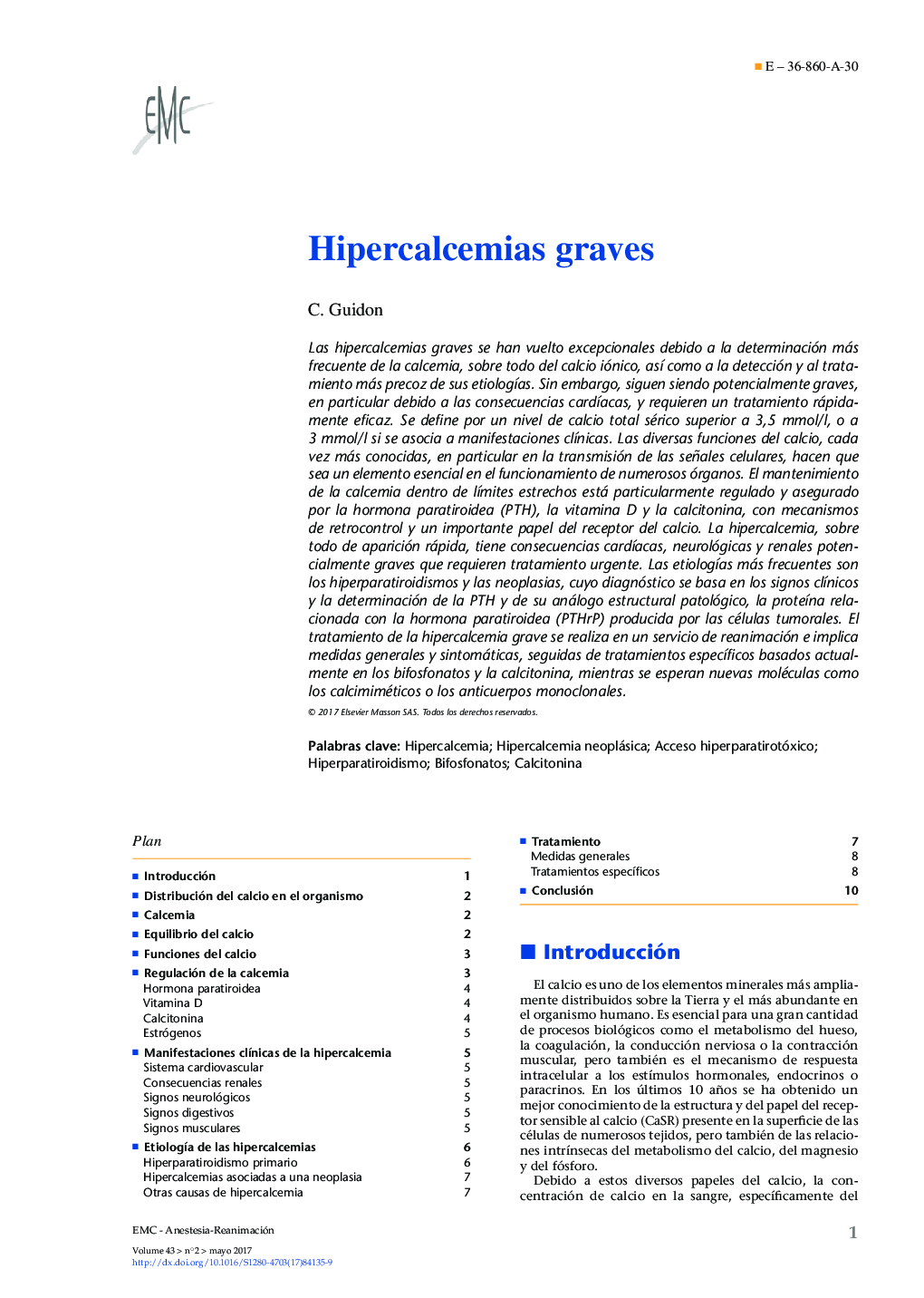 Hipercalcemias graves