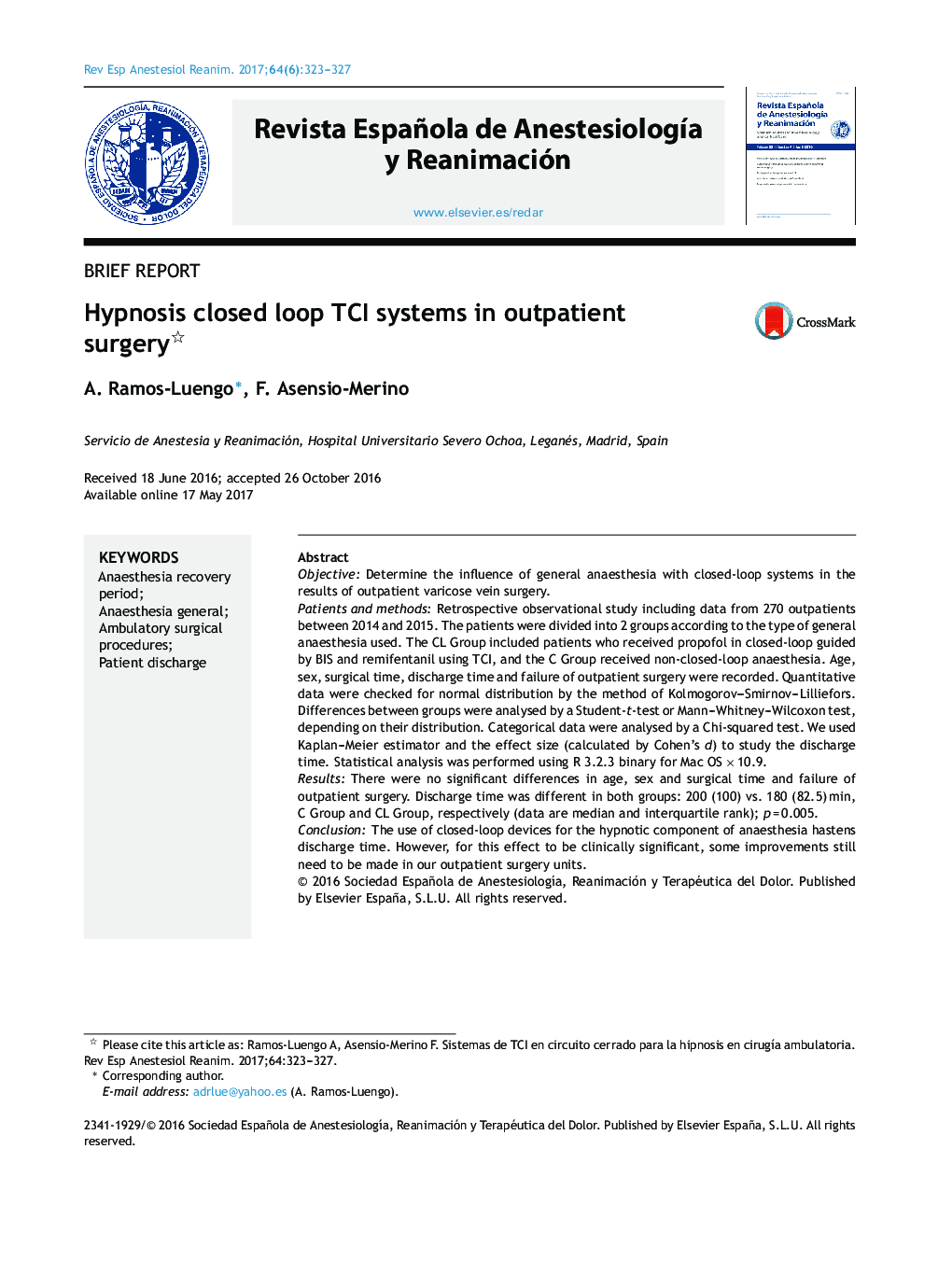 Hypnosis closed loop TCI systems in outpatient surgery