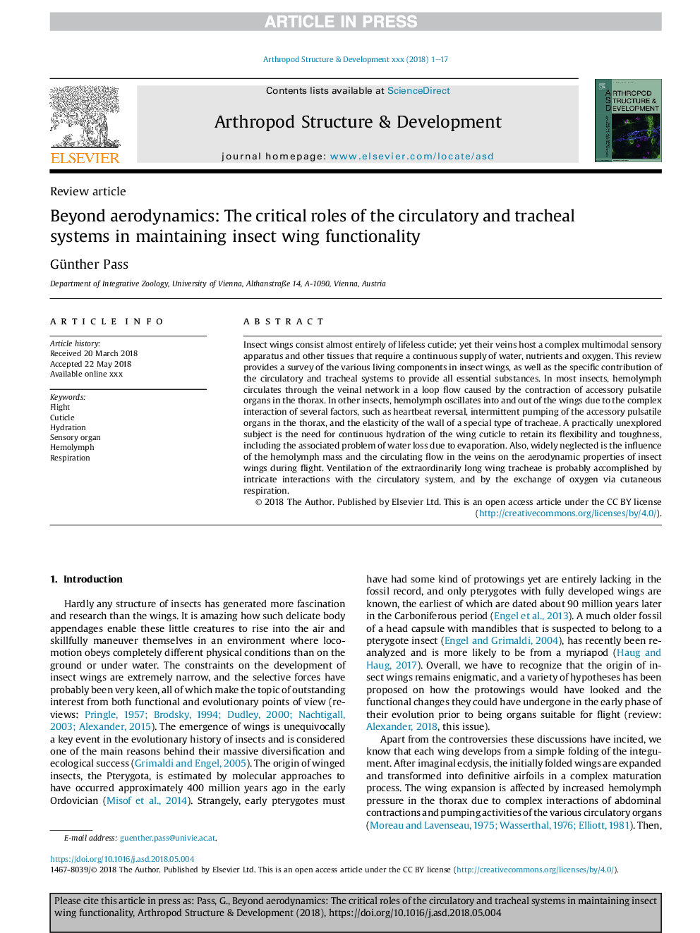 Beyond aerodynamics: The critical roles of the circulatory and tracheal systems in maintaining insect wing functionality