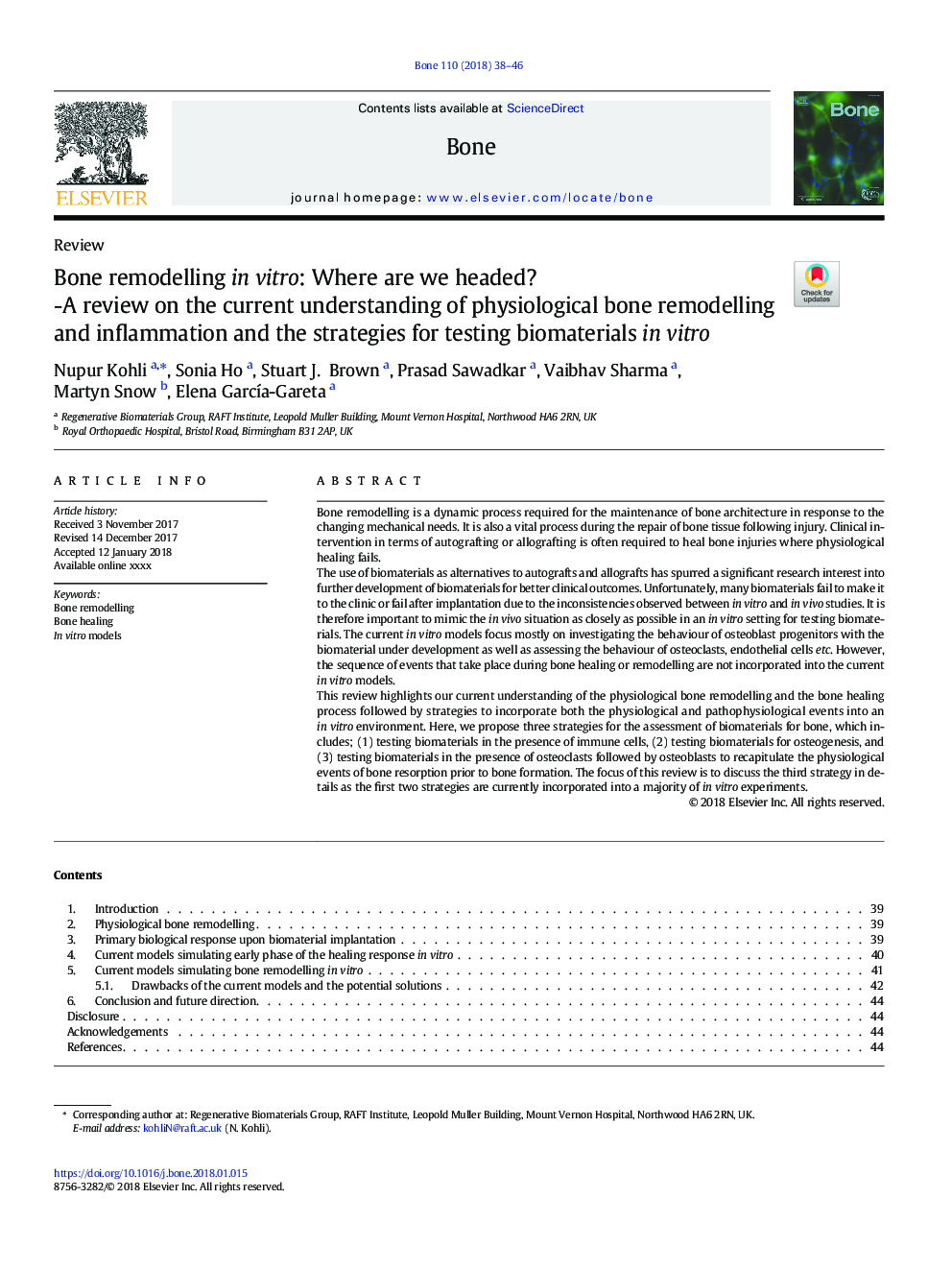 Bone remodelling in vitro: Where are we headed?