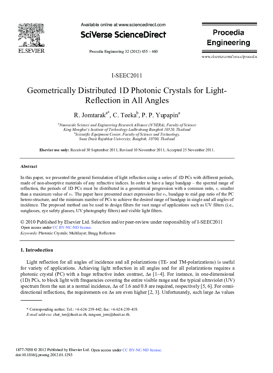 Geometrically Distributed 1D Photonic Crystals for Light-Reflection in All Angles