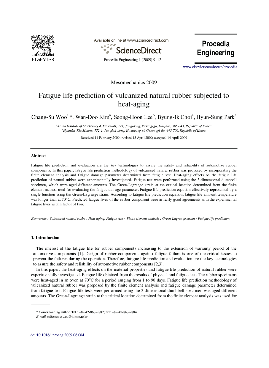 Fatigue life prediction of vulcanized natural rubber subjected to heat-aging