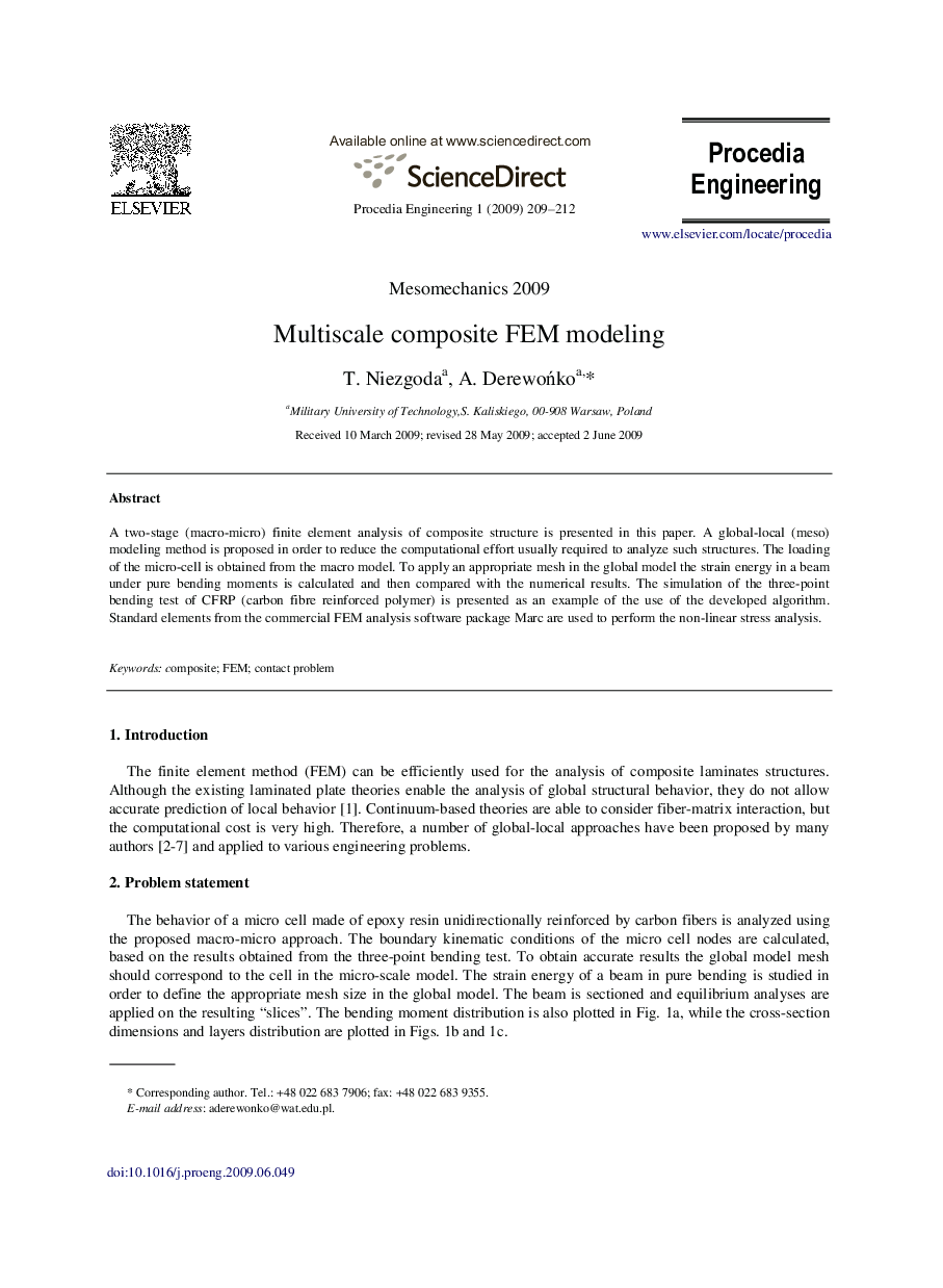 Multiscale composite FEM modeling