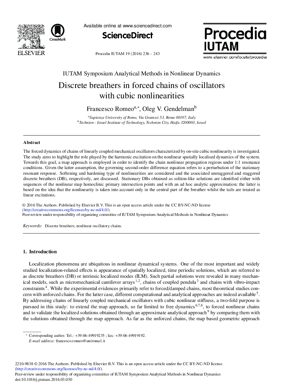 Discrete Breathers in Forced Chains of Oscillators with Cubic Nonlinearities 