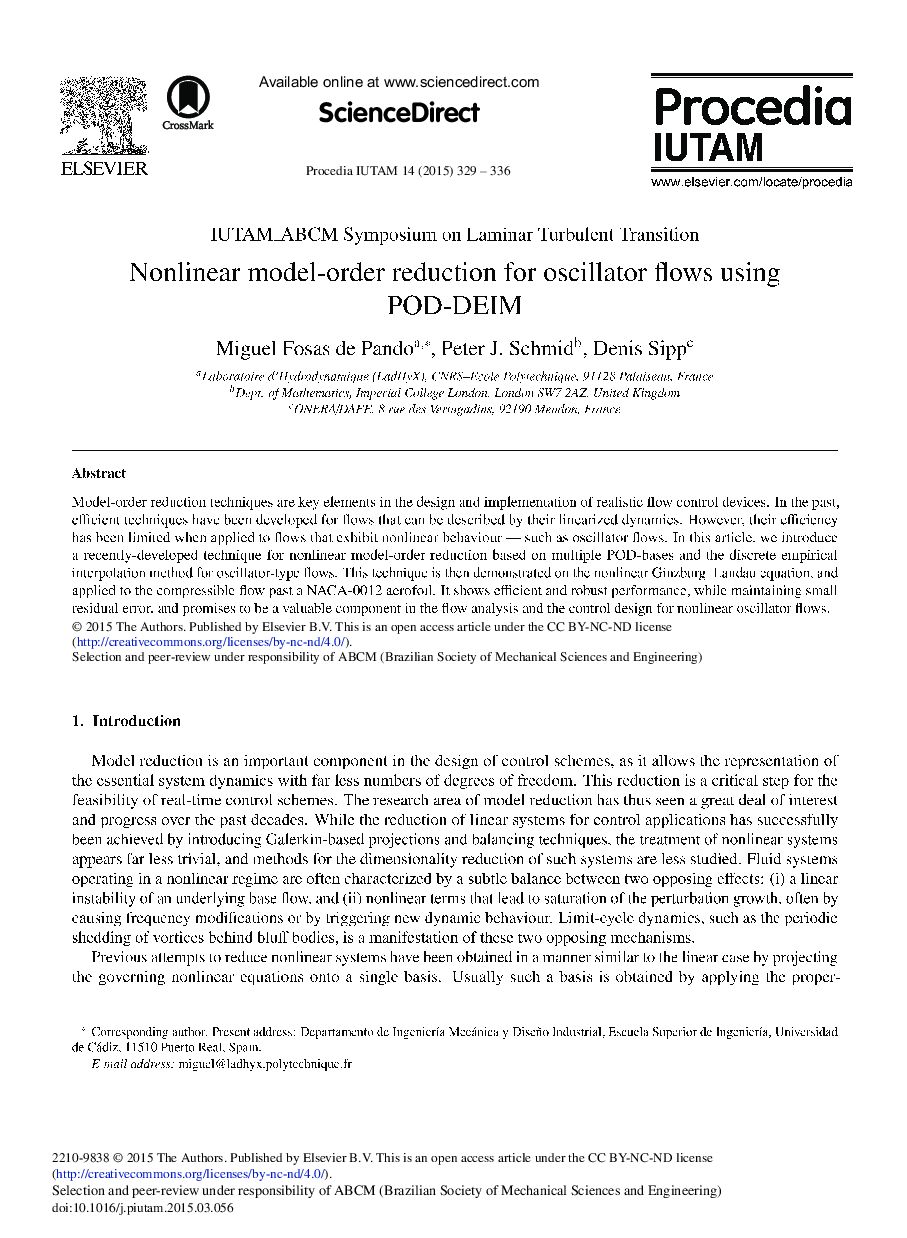 Nonlinear Model-order Reduction for Oscillator Flows Using POD-DEIM 