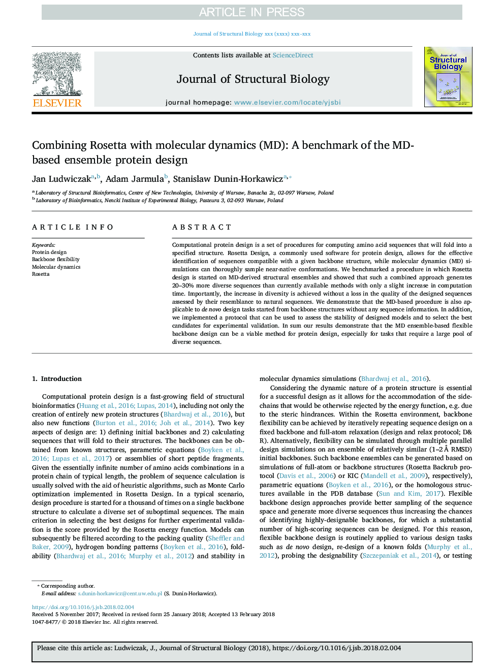 Combining Rosetta with molecular dynamics (MD): A benchmark of the MD-based ensemble protein design