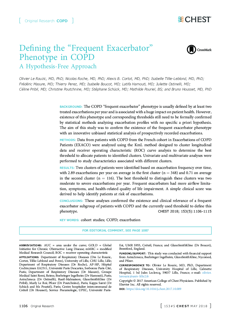 Defining the “Frequent Exacerbator” Phenotype in COPD