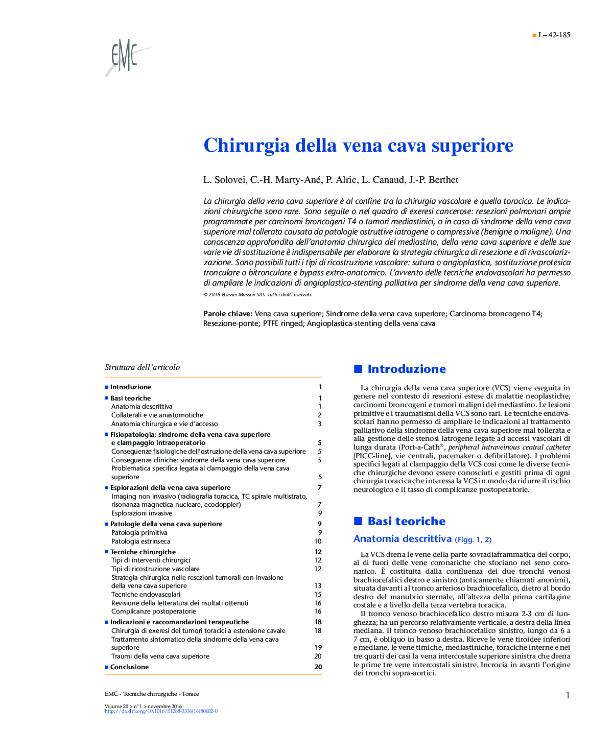 Chirurgia della vena cava superiore