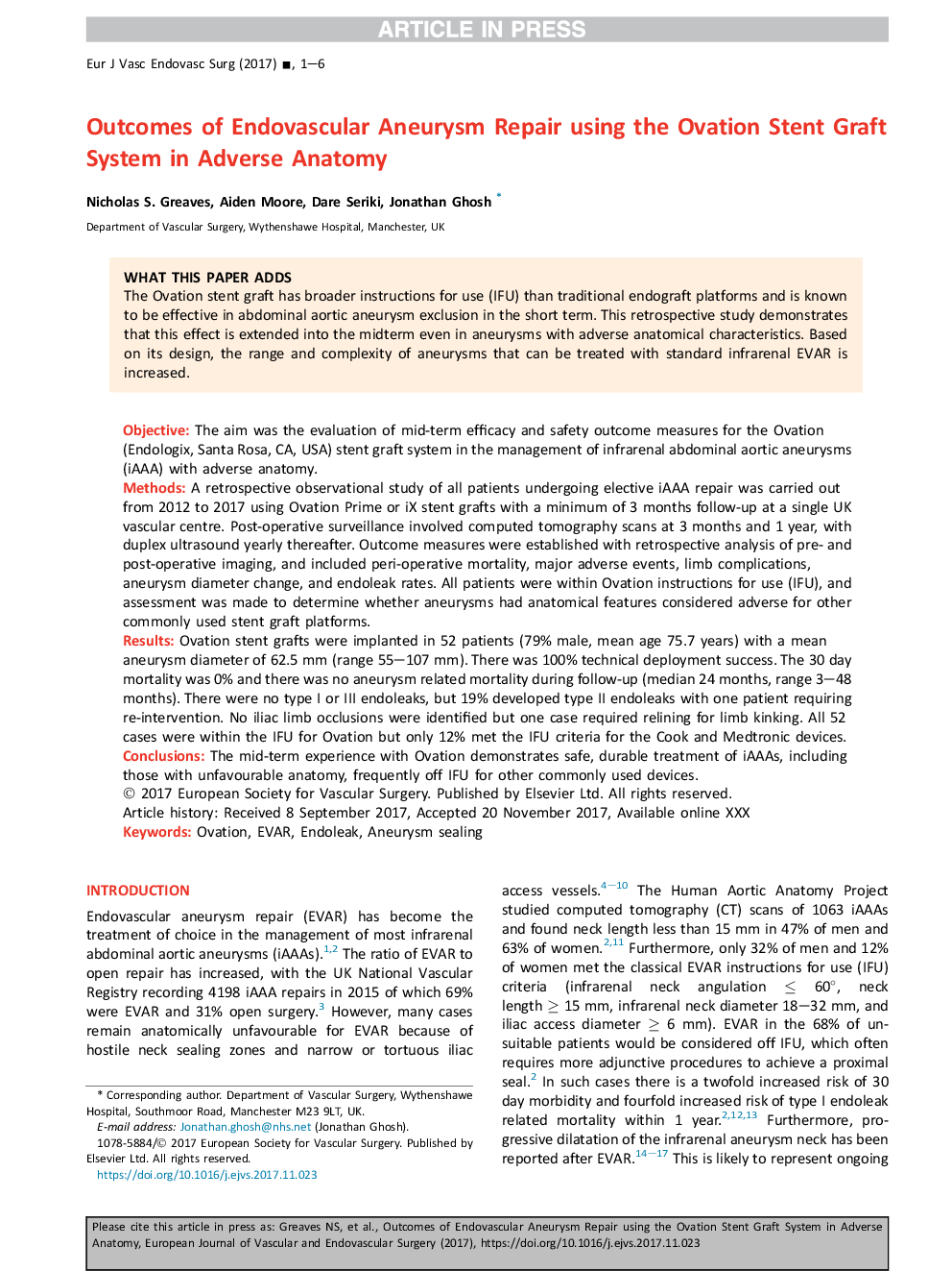 نتایج استفاده از سیستم ایمنی آندوسکوکی با استفاده از سیستم تحرک استنت در آناتومی معکوس 