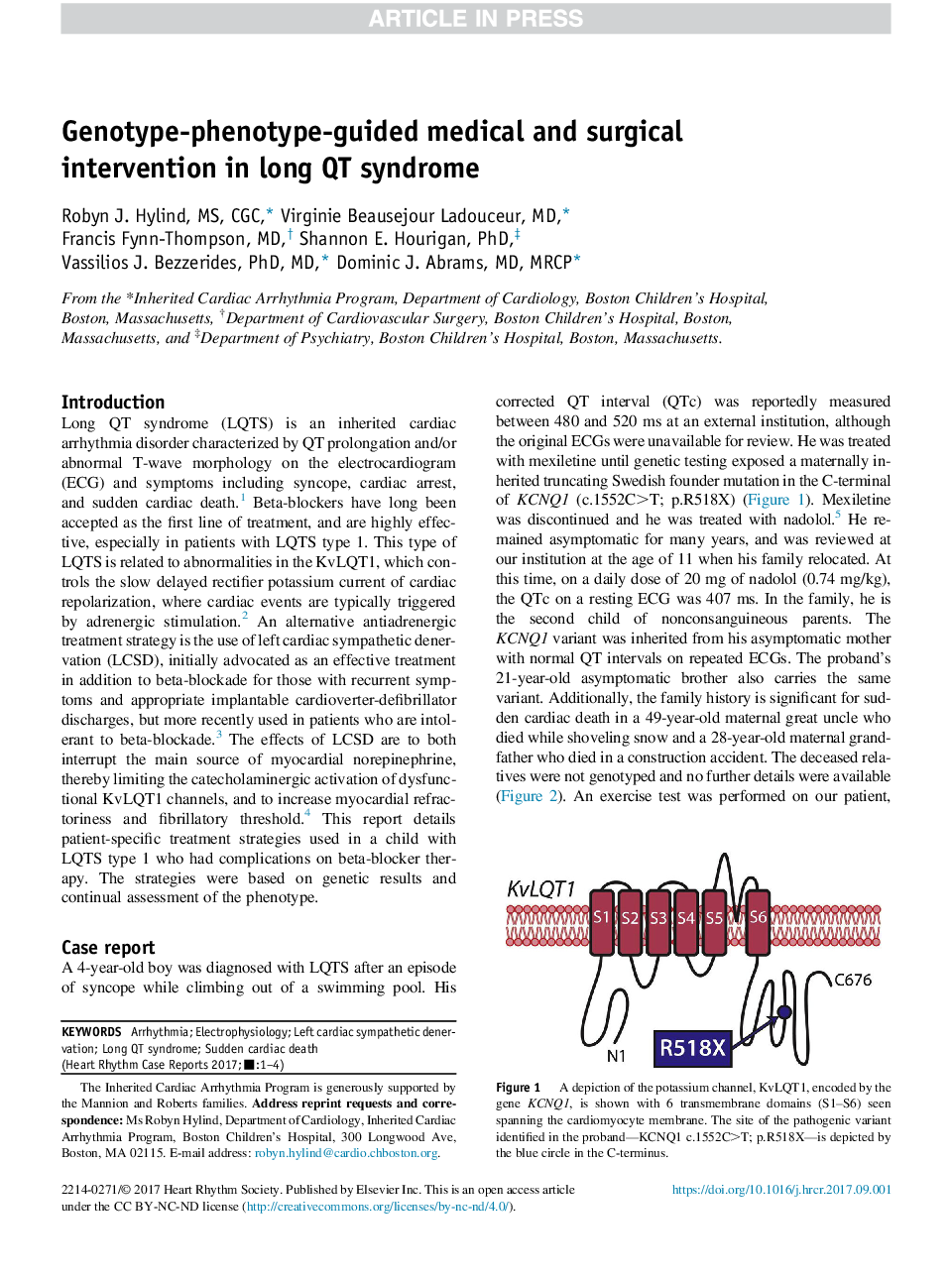 Genotype-phenotype-guided medical and surgical intervention in long QT syndrome