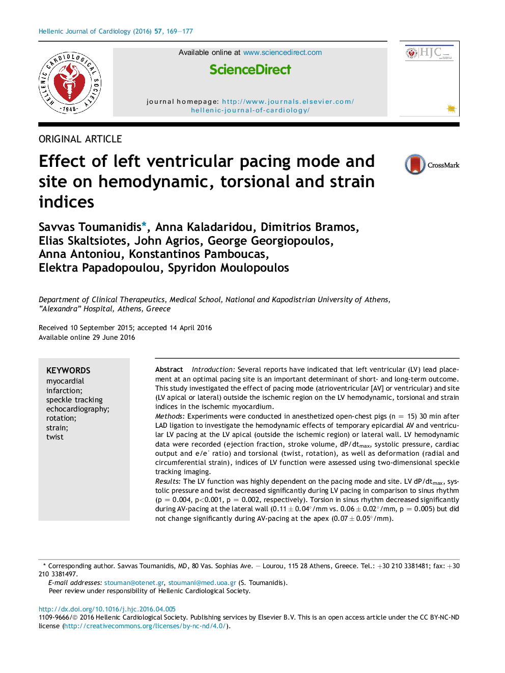 Effect of left ventricular pacing mode and site on hemodynamic, torsional and strain indices