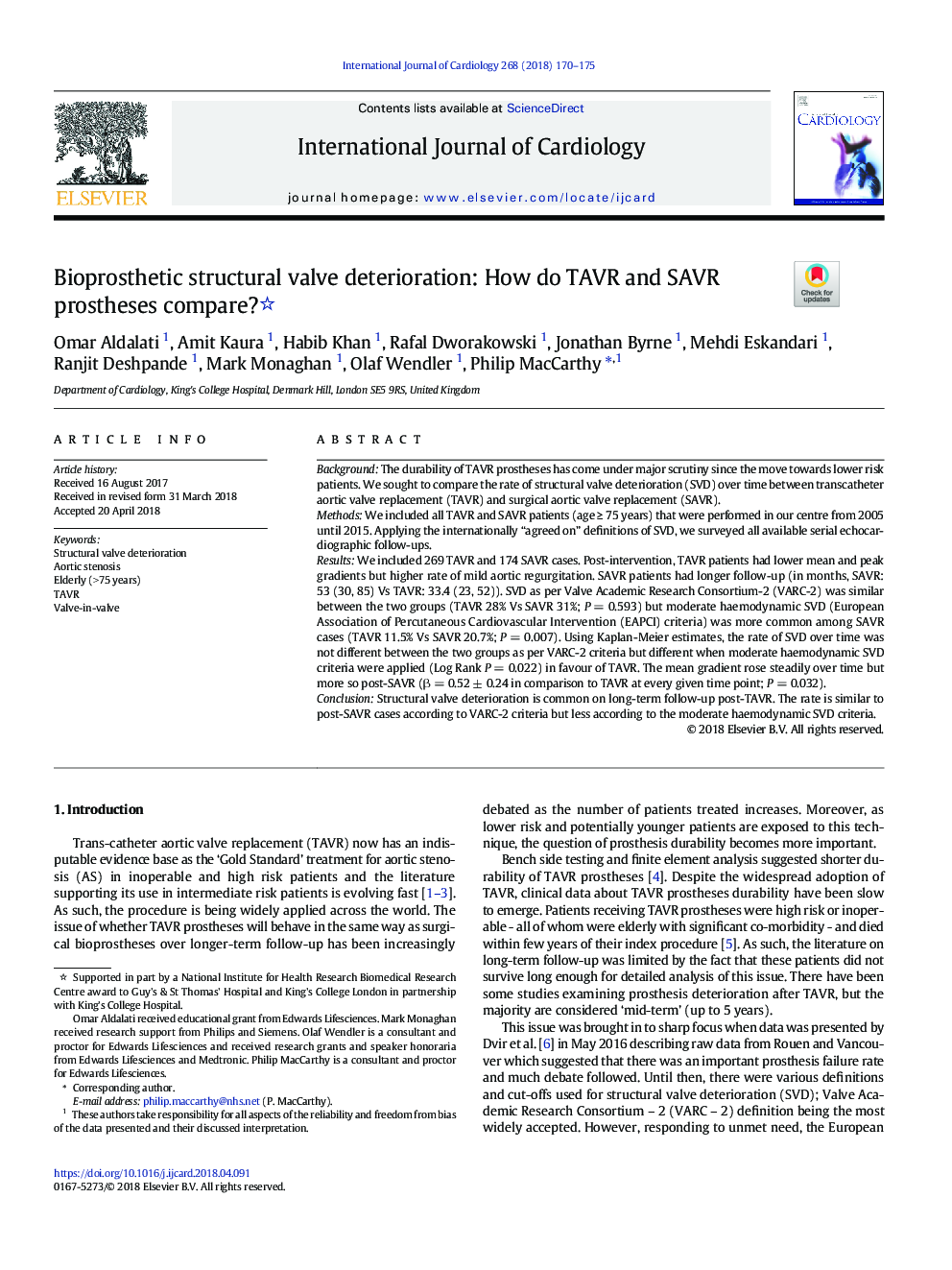 Bioprosthetic structural valve deterioration: How do TAVR and SAVR prostheses compare?