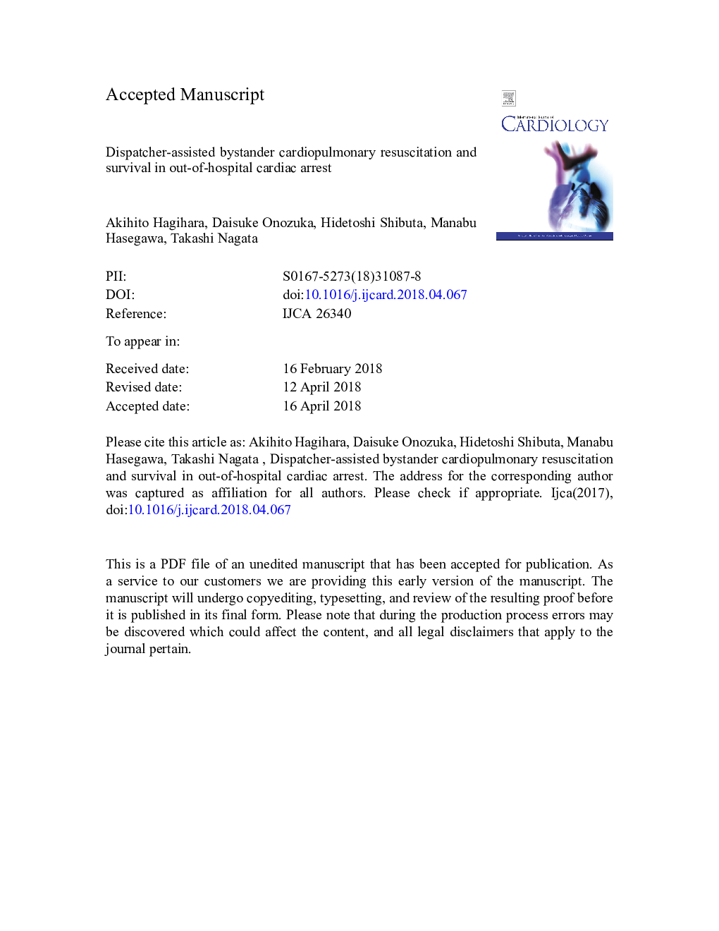 Dispatcher-assisted bystander cardiopulmonary resuscitation and survival in out-of-hospital cardiac arrest