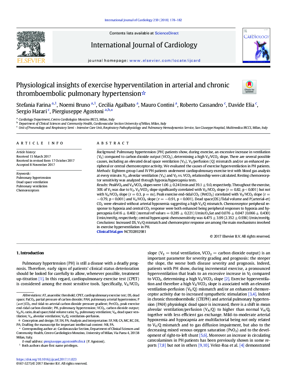 Physiological insights of exercise hyperventilation in arterial and chronic thromboembolic pulmonary hypertension