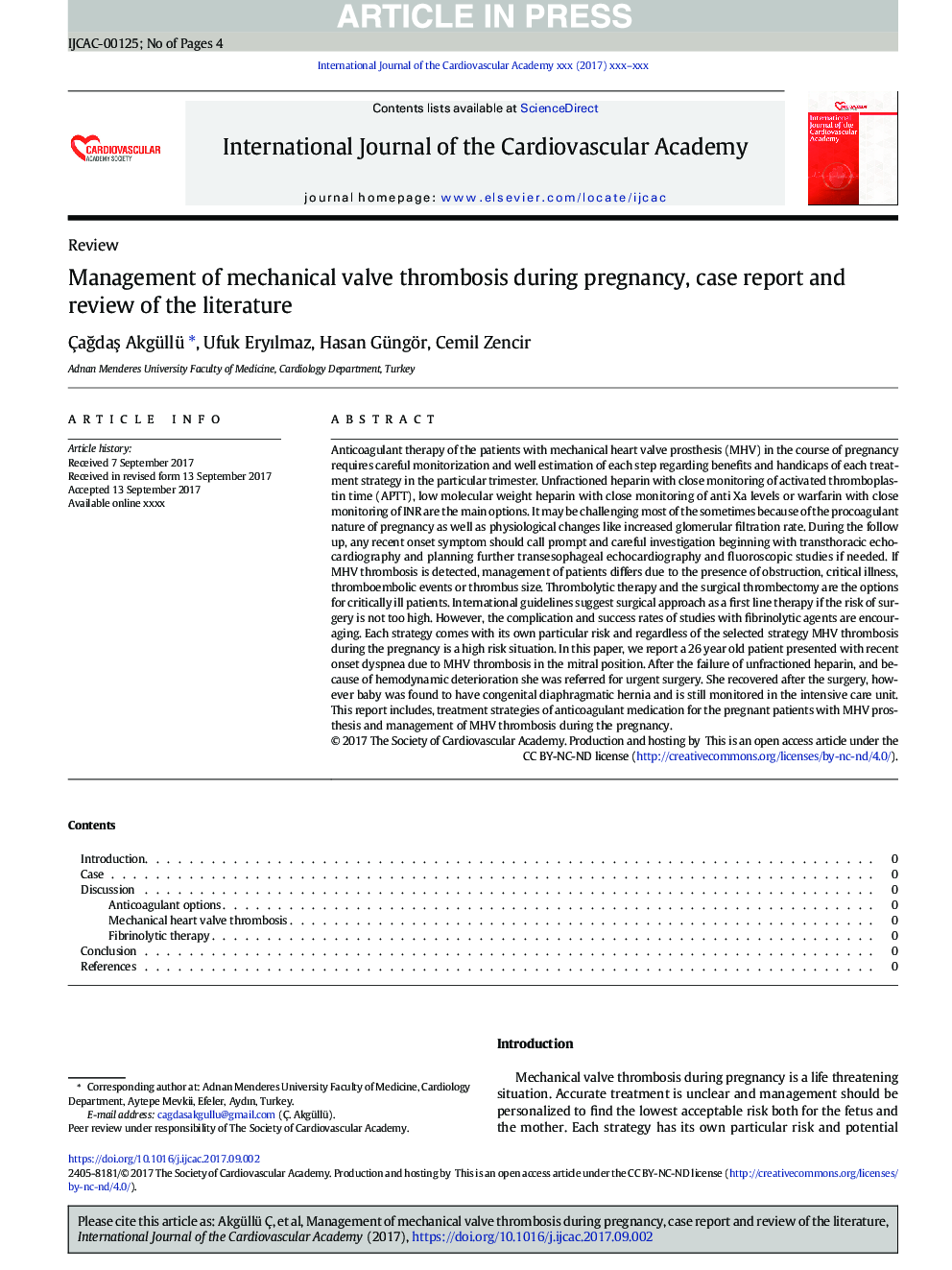 Management of mechanical valve thrombosis during pregnancy, case report and review of the literature