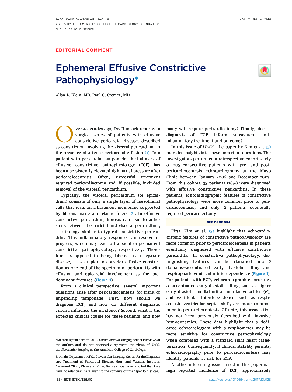 Ephemeral Effusive Constrictive Pathophysiologyâ