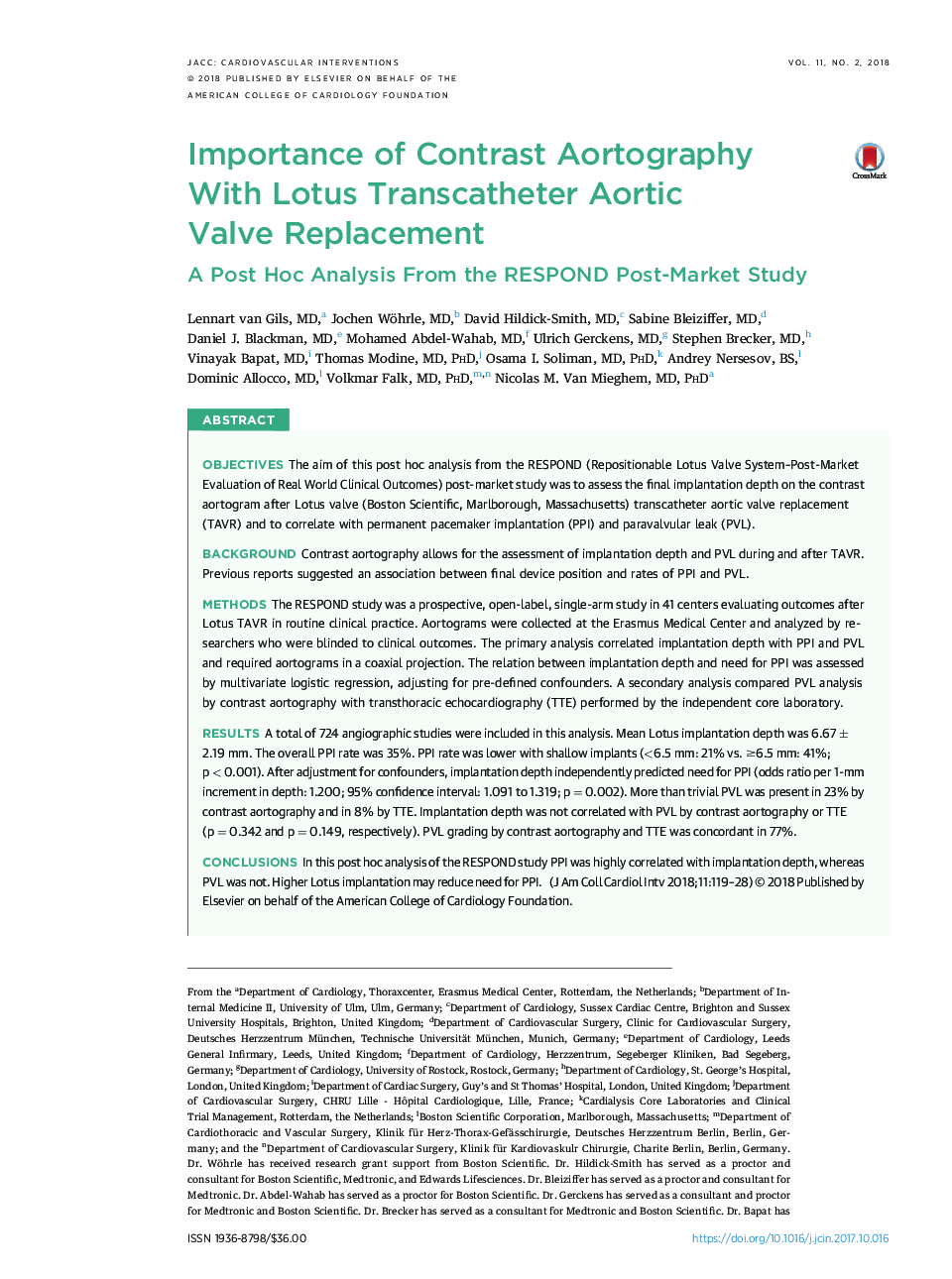 Importance of Contrast Aortography WithÂ Lotus Transcatheter Aortic Valve Replacement