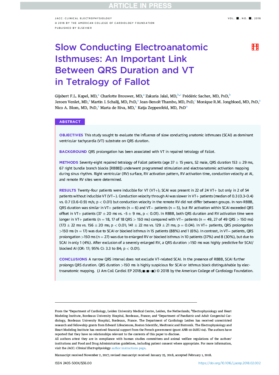 Slow Conducting ElectroanatomicÂ Isthmuses