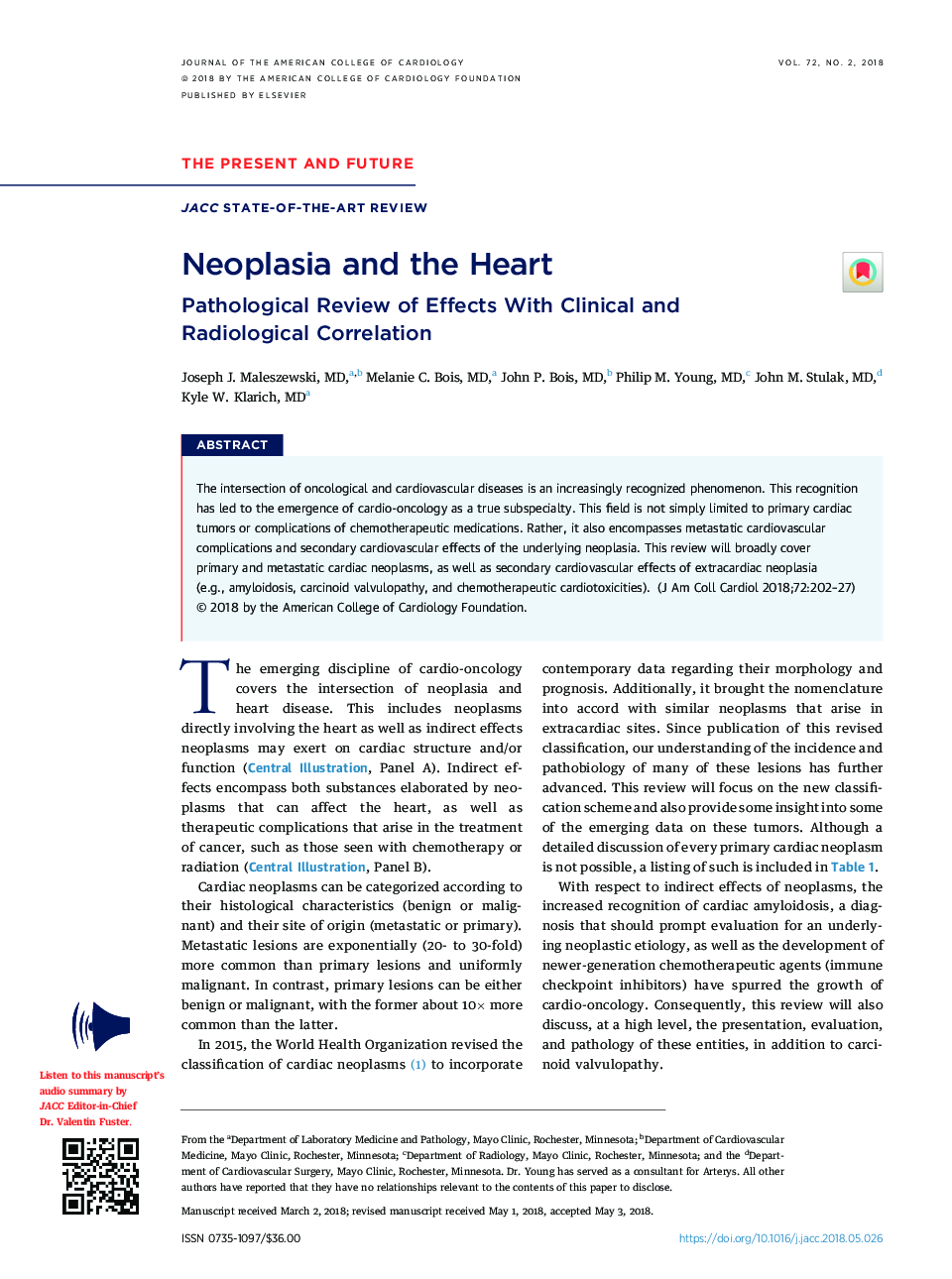 نئوپلازی و قلب 
