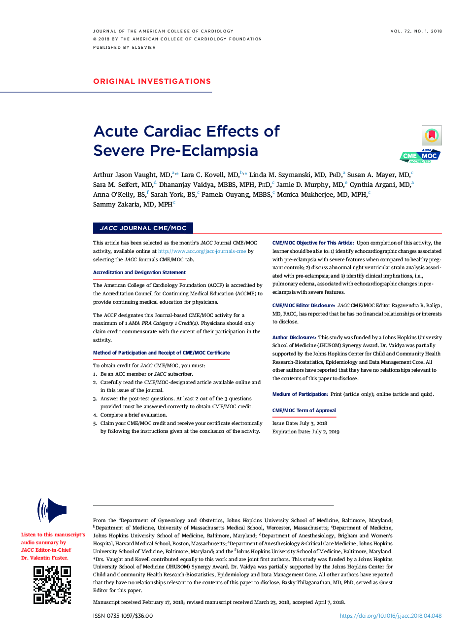 Acute Cardiac Effects of SevereÂ Pre-Eclampsia