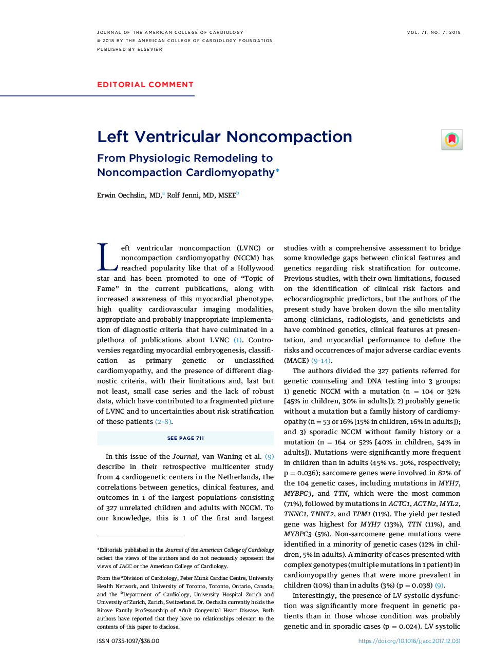 Left Ventricular Noncompaction