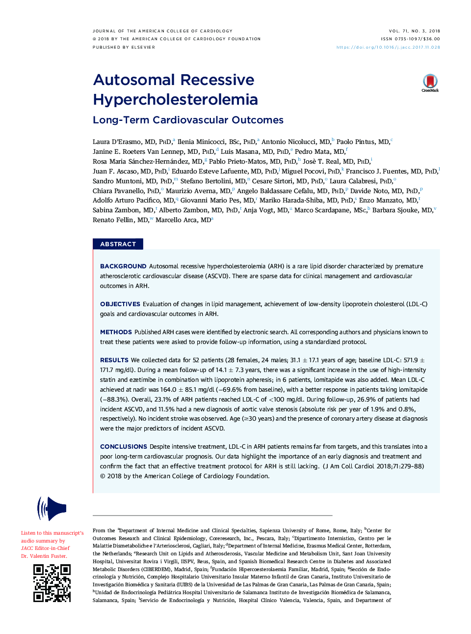 Autosomal Recessive Hypercholesterolemia