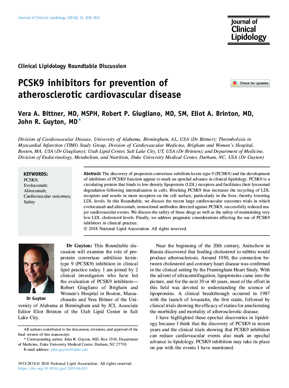PCSK9 inhibitors for prevention of atherosclerotic cardiovascular disease