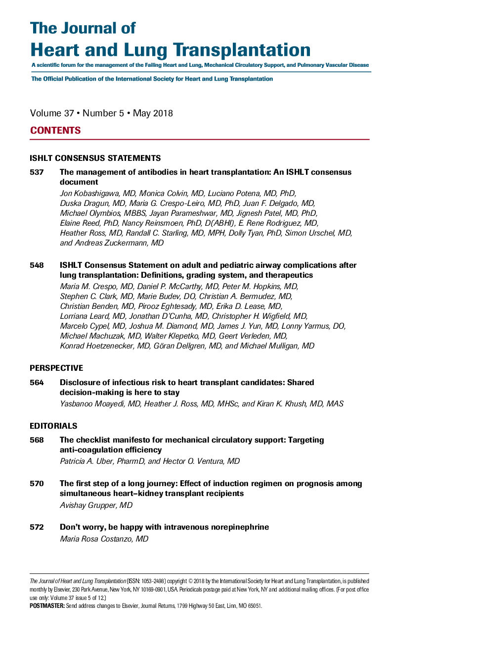 Table of Contents