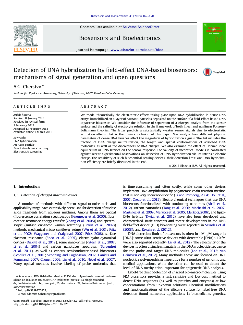 Detection of DNA hybridization by field-effect DNA-based biosensors: mechanisms of signal generation and open questions