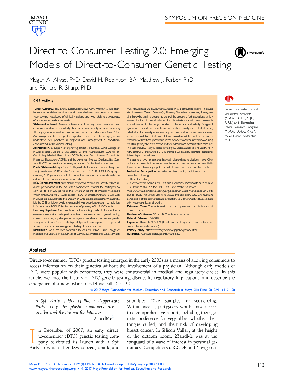 تست مستقیم به مصرف کننده 2.0: مدل های جدید تست ژنتیک مستقیم به مصرف کننده 