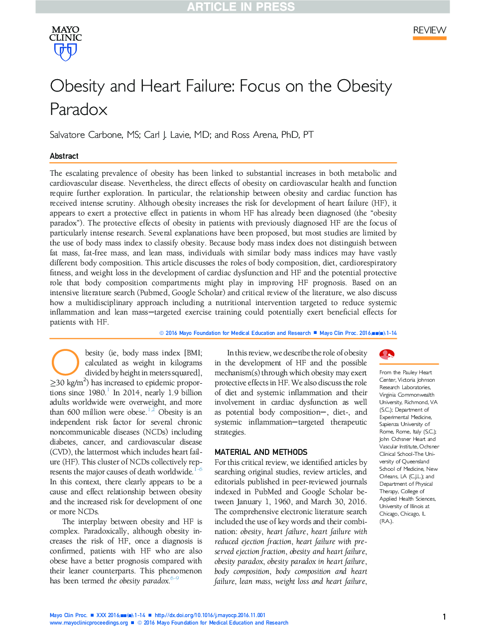 چاقی و نارسایی قلب: تمرکز بر پارادوکس چاقی 