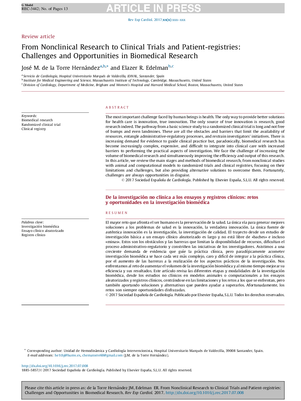 From Nonclinical Research to Clinical Trials and Patient-registries: Challenges and Opportunities in Biomedical Research