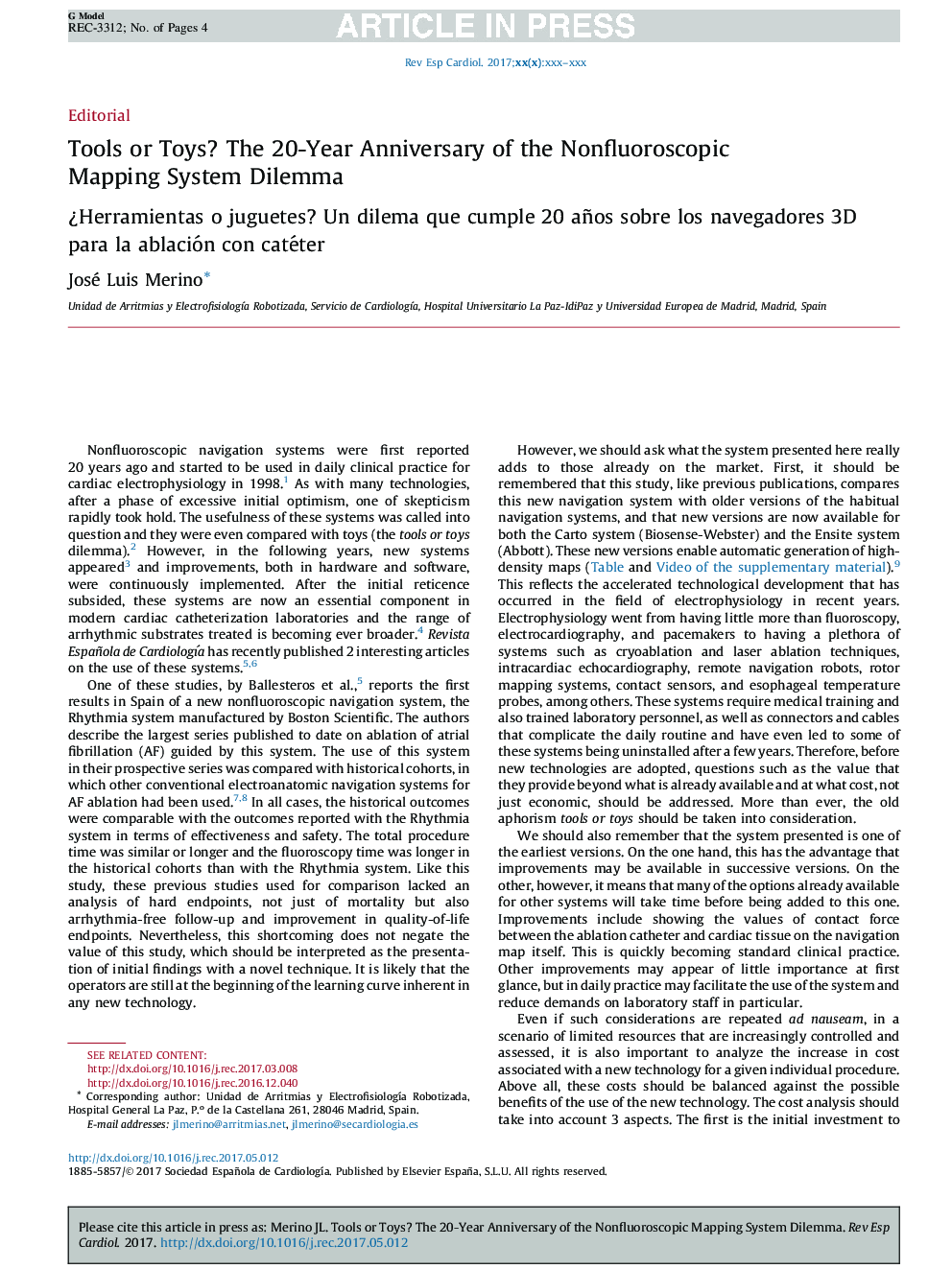 Tools or Toys? The 20-Year Anniversary of the Nonfluoroscopic Mapping System Dilemma