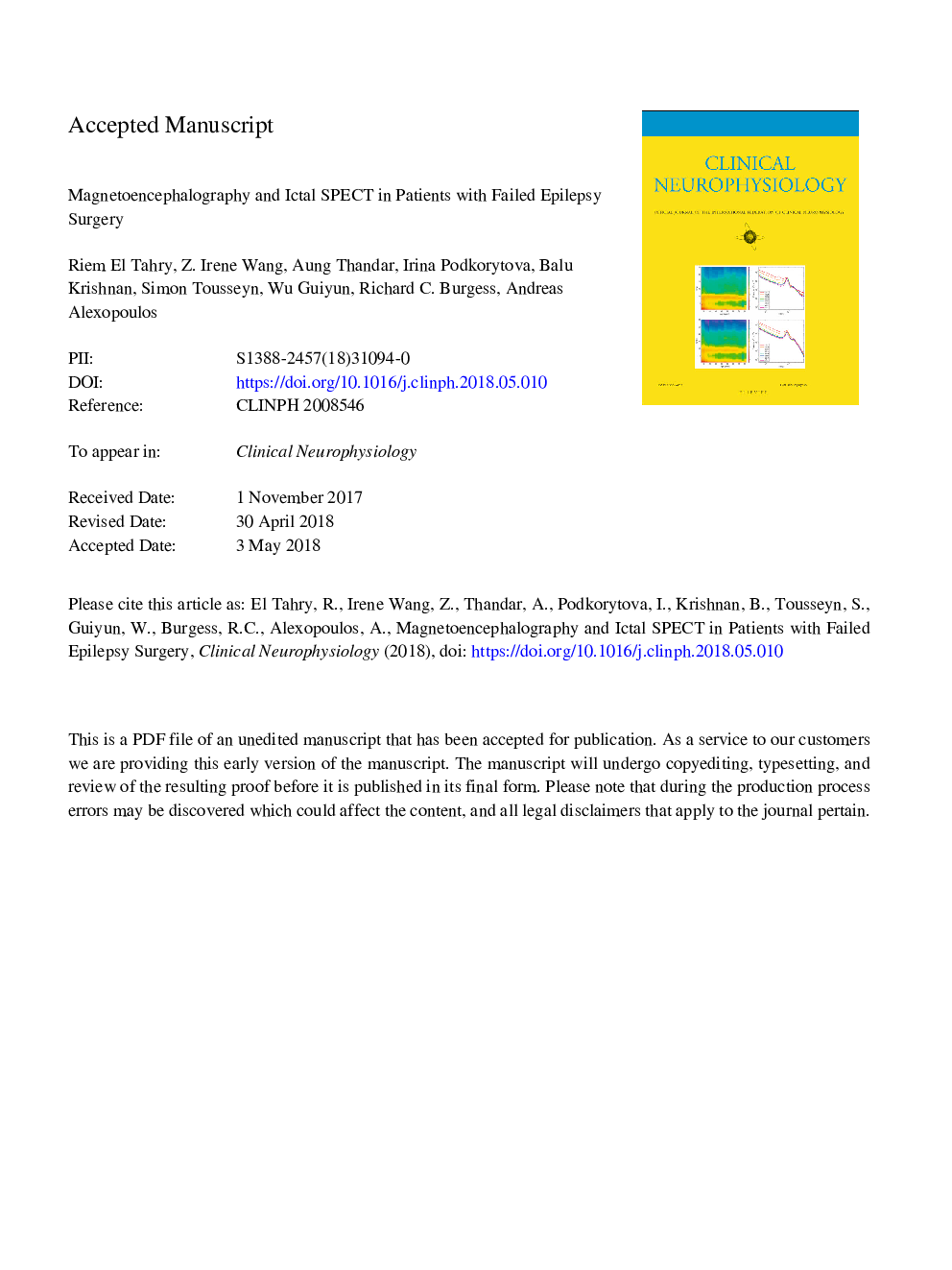 Magnetoencephalography and ictal SPECT in patients with failed epilepsy surgery