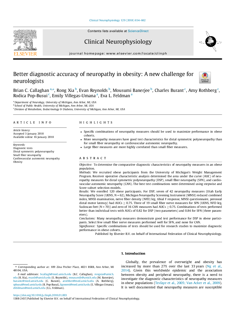 Better diagnostic accuracy of neuropathy in obesity: A new challenge for neurologists