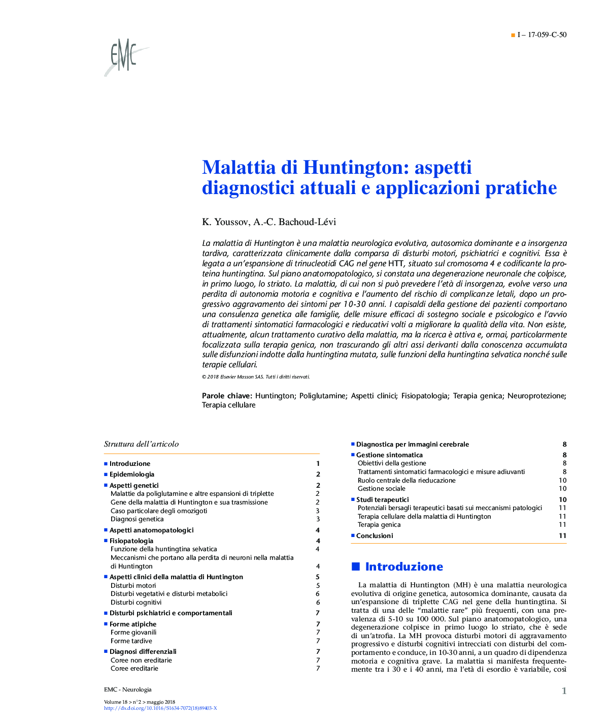 بیماری هانتینگتون: جنبه های تشخیص جاری و کاربردهای عملی 