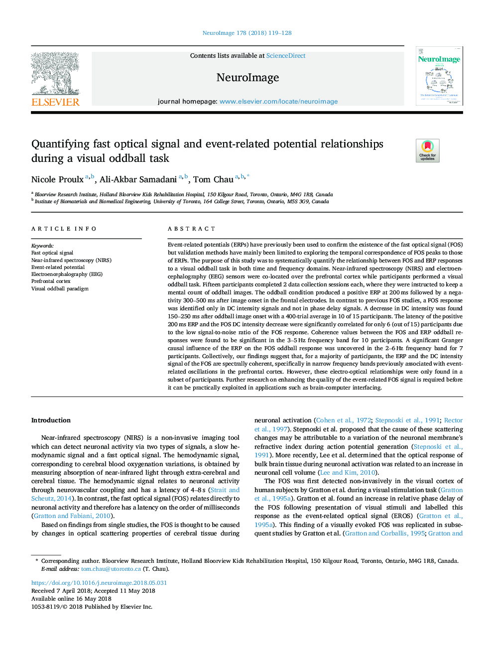 Quantifying fast optical signal and event-related potential relationships during a visual oddball task