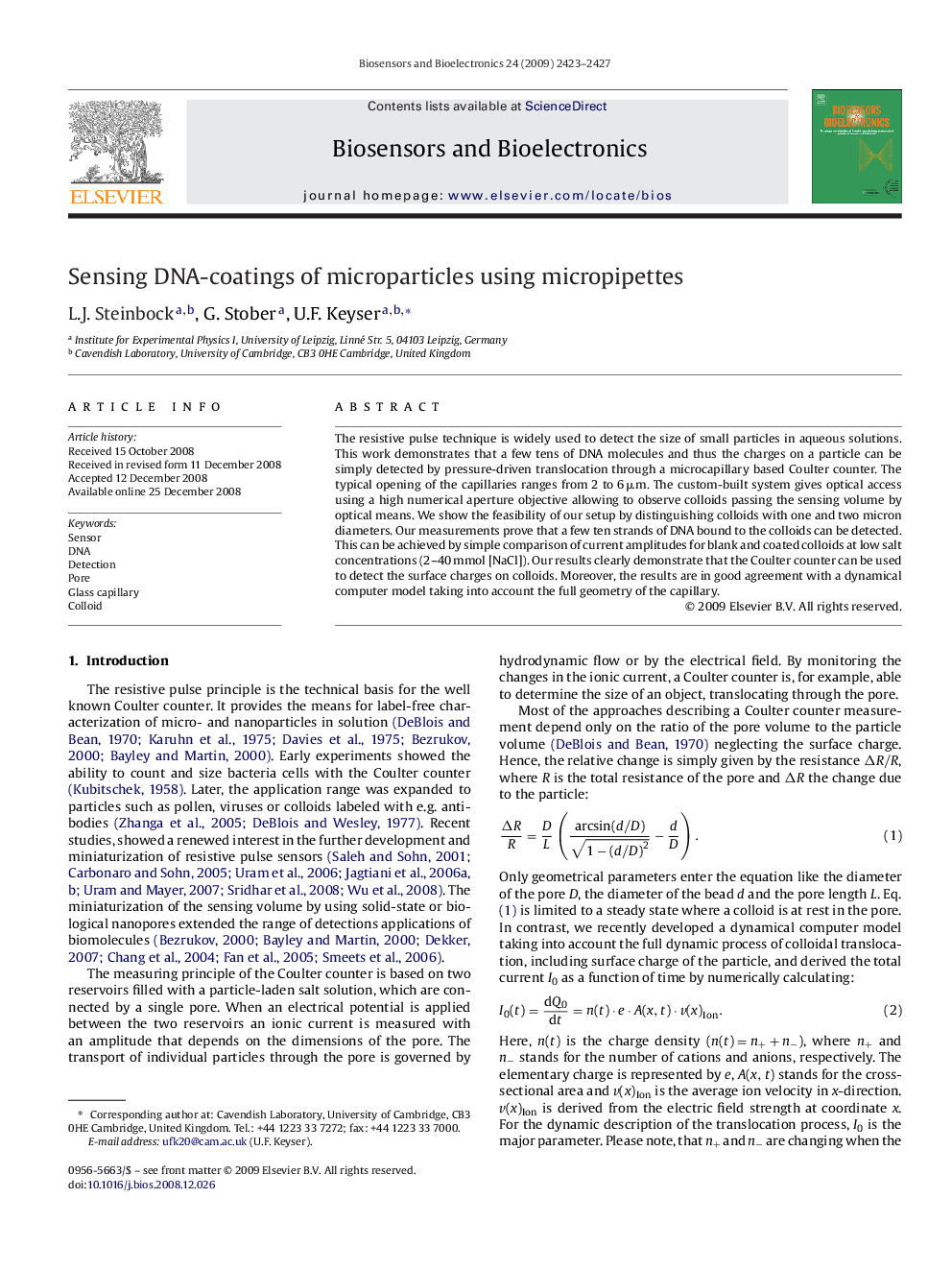 Sensing DNA-coatings of microparticles using micropipettes