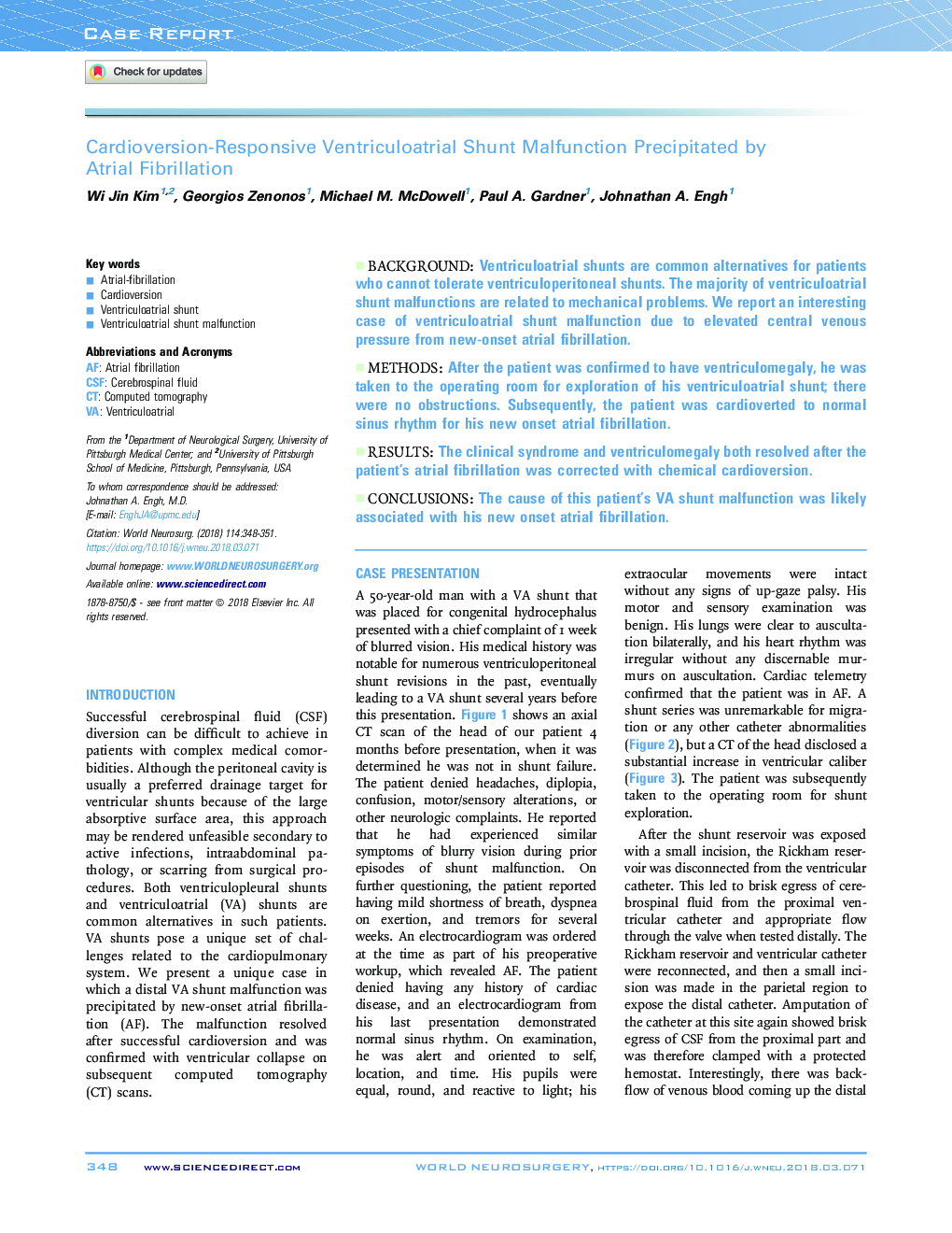 Cardioversion-Responsive Ventriculoatrial Shunt Malfunction Precipitated by AtrialÂ Fibrillation