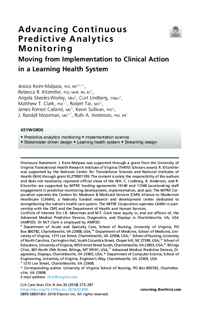 Advancing Continuous Predictive Analytics Monitoring