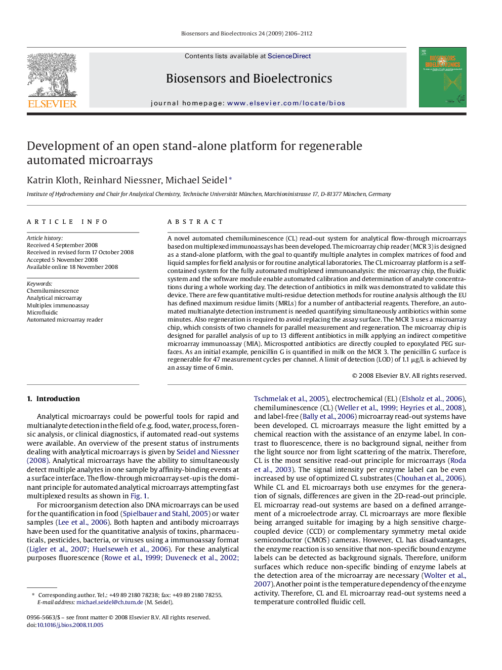 Development of an open stand-alone platform for regenerable automated microarrays