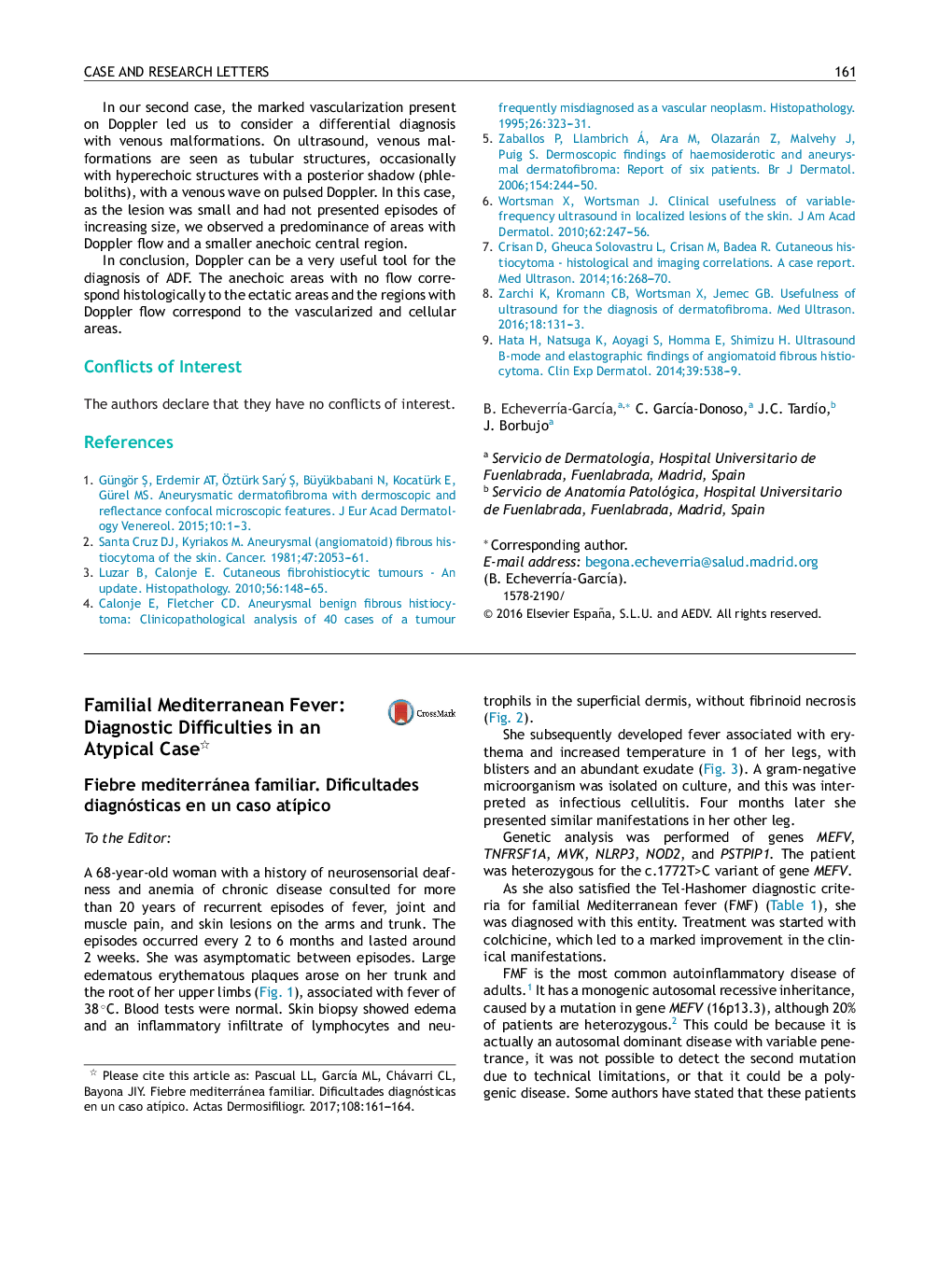 Familial Mediterranean Fever: Diagnostic Difficulties in an Atypical Case