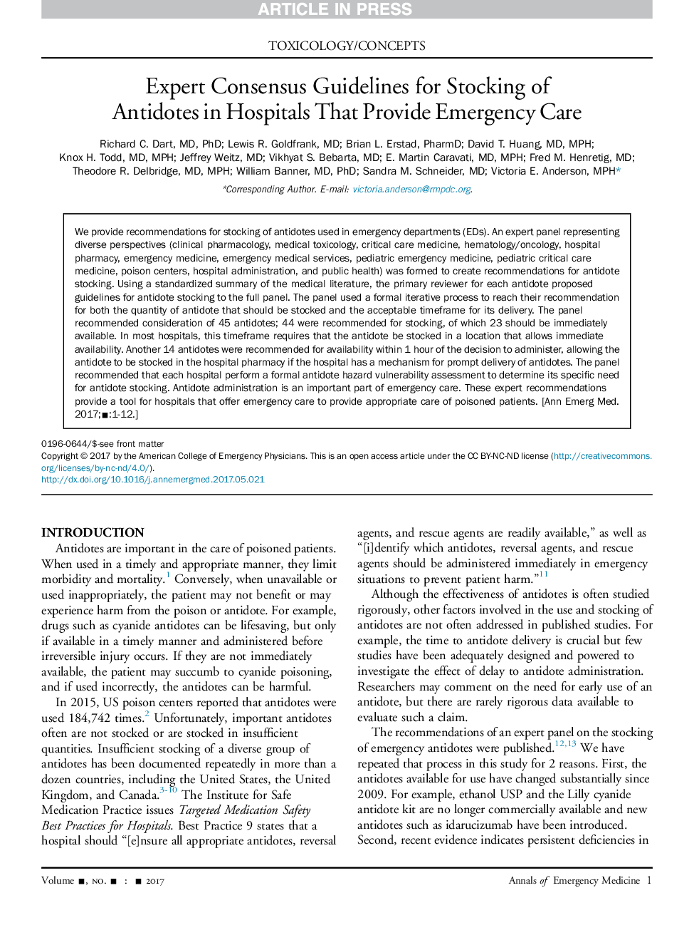 دستورالعمل انضباط کارشناس برای انجماد ضد پاداش در بیمارستان هایی که مراقبت اضطراری را ارائه می دهند 