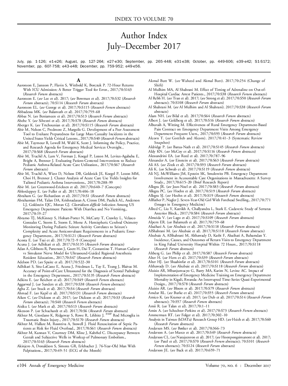 Author Index