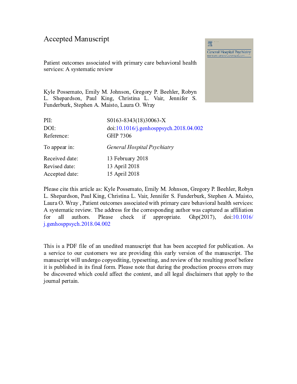 نتایج بیمار در ارتباط با مراقبت های بهداشتی اولیه خدمات مراقبت های بهداشتی: بررسی سیستماتیک 