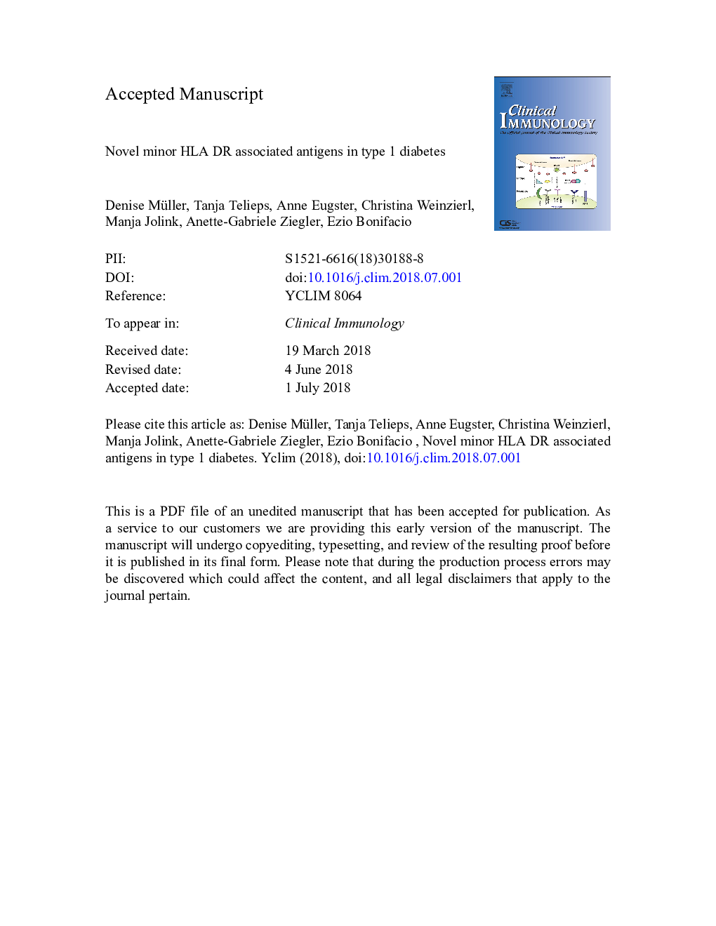 Novel minor HLA DR associated antigens in type 1 diabetes