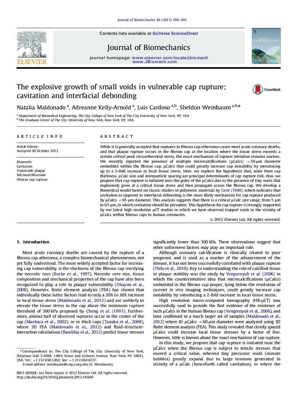 The explosive growth of small voids in vulnerable cap rupture; cavitation and interfacial debonding