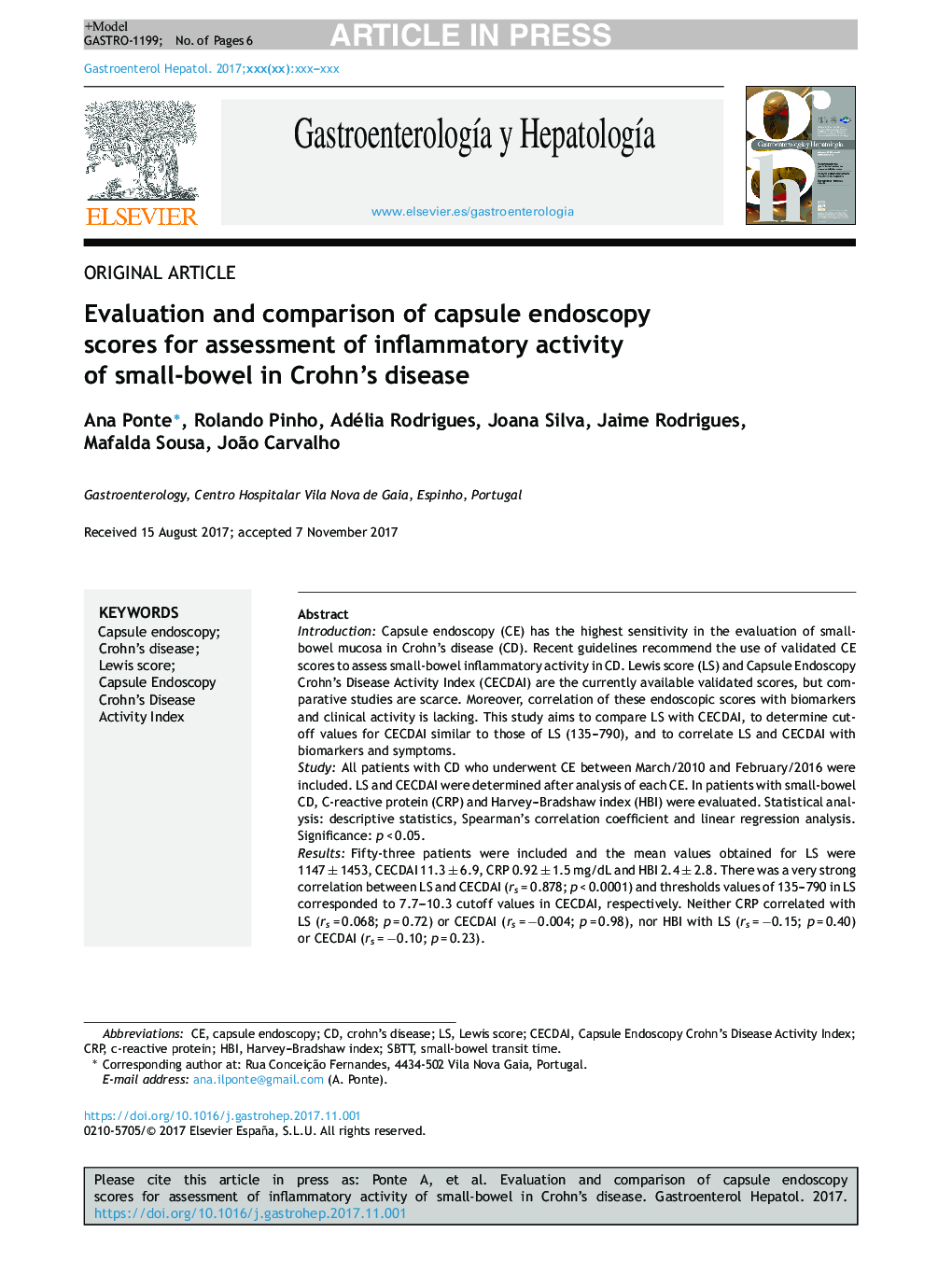 Evaluation and comparison of capsule endoscopy scores for assessment of inflammatory activity of small-bowel in Crohn's disease